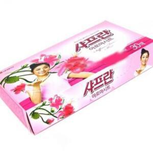 [2개구성] 시트형 샤프란 아로마시트-핑크센이션 30매 싱글족 냄새좋은 빨래냄새거 리필 AEWF7C448