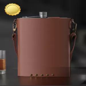 티타늄 힙 플라스크 장비 스키틀 양주병 와인 위스키병 여행