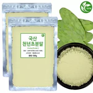 신영몰 국산 천년초 분말 가루 500g X 3개 총 1.5kg 국내산 저단선줄기/손바닥선인장 사용