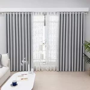 [지나송]레이첼 암막커튼+볼로프+코디커튼+커튼봉(대형)