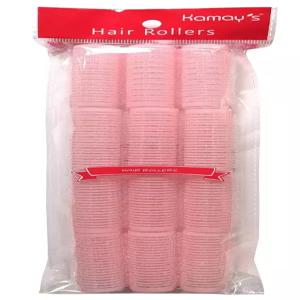 소형 헤어 롤러 컬링기 다색 셀프 그립 달라붙는 나일론 플라스틱 스틱 컬링 도구 프로 살롱 헤어드레싱