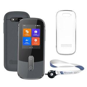 Woask 언어 번역기, 인스턴트 포켓 AI 144개 언어로 실시간 음성 번역, 온라인/오프라인/여행, 비즈니스, 스터디용 포토 트랙터