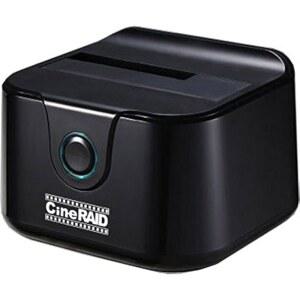 CineRAID CR-H116 USB 3.2세대 1~SATA 외장 싱글 베이 하드 드라이브 도킹 스테이션(2.5인치 /3.5인치 HDD /SSD, 최대 20TB, 타입-C 어댑터) - UASP 지원(5GB /초) Balk