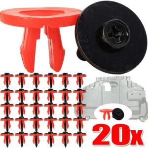 엔진 언더트레이 커버 클립 나사 세트 볼보 호환 V50 C30 용 재규어 포드 하단 실드 가드 자동차 액세서리