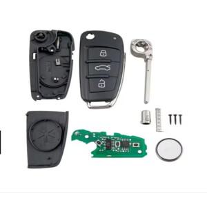 아우디 A1 Q3 2011-2017용 KEYECU 스마트 리모트 키 FOB 8X0837220 / ID48 칩 434MHz ASK