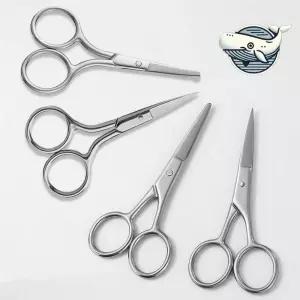 미용 정리 가위 스텐레스 잔털 제거 가위 코털 정리 gEC6+8dof