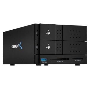 SABRENT USB 타입 C에서 듀얼 3.5 u201D SATA 및 RAID 도킹 스테이션(CFast /SD 카드 리더 A 포트 포함)