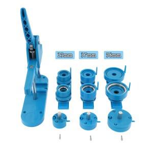 DIY 단추 메이커 배지 기계 미니 휘장 프레스 25mm 금형 500 개 부품 재료