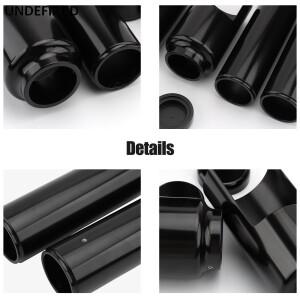 오토바이 완전 튜브 보호 블랙 풀 포크 커버 세트 할리 데이비슨 소프테일 FXSB 브레이크아웃 2013-2017