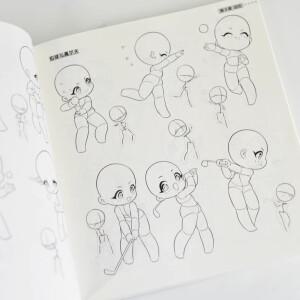 치비 캐릭터 트레이싱 페인팅 드로잉 아트북: 귀여운 포즈와 표현을 위한 빌딩 라인