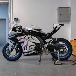 CFMOTO 675SR 모토 수정 체인 커버 리어 머드 탄소 섬유 패턴 보호 쉘 박스 액세서리