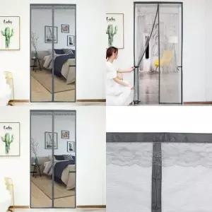 현관문 모기장 유치원 어린이집 현관 방충망 100x210cm 회색 현관모기장 모기방충망