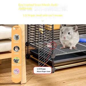 대형 금속 새장 다층 실내외 앵무새 탈착식 트레이 바퀴 놀이 공간 넓고 안전한 조립