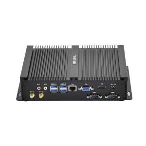 KINGDEL FANLESS 미니 PC 4XUSB RAM 256GB 컴퓨터 2XCOM 바디 VGA 넷탑 WF SSD RS232 16GB CPU 메탈 I5 개인용 포트 HD