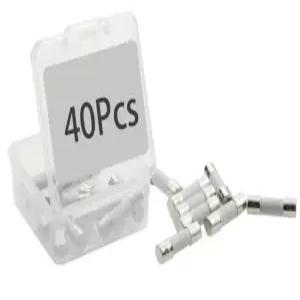 T2AL250V 2A 슬로우 블로우 세라믹 퓨즈 2암페어 250볼트 630mm 지연 024인치 118인치 퓨즈40Pcs 시간