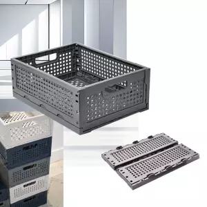 접이식 폴딩박스 플라스틱 수납 정리함 그레이대형1개/박스/리빙/폴딩/수납함/자동차/다용도/보관함/소품