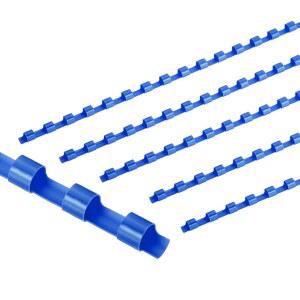 PATIKIL 6MM 레터 용량 21링 바인딩용 플라스틱 종이 바인딩 블루 20장 4인치 사이즈 스파인 시트 50피스