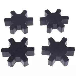 Chamixx 4X 블랙 플렉시블 솔리드 타입 NBR 고무 스파이더 센터 인서트 L075 러브조이 마틴 L 죠 커플링과