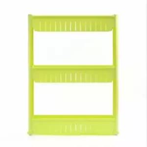 [생활] 틈새 수납선반 이동식 그린 슬림 정리 트롤리 공간 활용 수납장