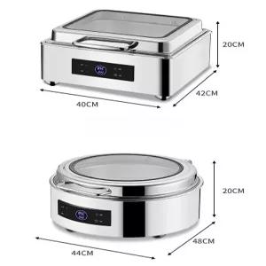 스테인리스 전기 보온 뷔페 보온기 호텔 조식 뷔페용 냄비