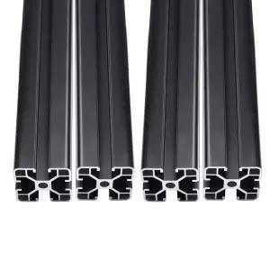 Abeicy 4피스 48인치 길이 T 슬롯 4040 알루미늄 압출 프로파일 선형 모션 가이드 레일 3D 프린터 CNC 기계