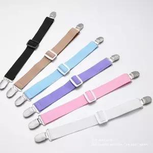 소매 집게 클립 고정 카키 멜빵 밴드 끈 와이셔츠