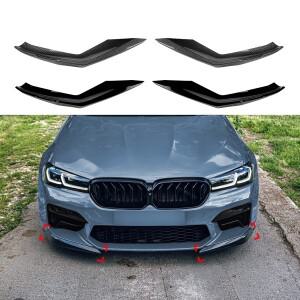 BMW 5 시리즈 F90 M5 LCI 2021-2024용 자동차 앞 범퍼 사이드 스플리터 커버 립, 안개등 에어벤트 흡입구