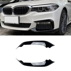 BMW 5 시리즈 G30 M 스포츠 525i 530i 2018-2020용 자동차 앞 범퍼 사이드 스플리터 커버 립, 안개등 에어