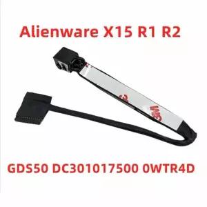 호환 Dell Alienware X15 R1 R2 0WTR4D T용 GDS50 노트북 DC-IN DC 전원 입력 잭 케이블 전선가리개