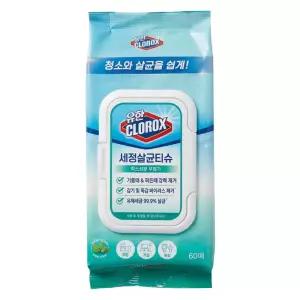 유한크로락스 세정살균티슈 후레시센트 60매