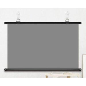 영화관 보이는 화면 60inch 클리어 회의실 메탈 야외 스크린빔 청소 43