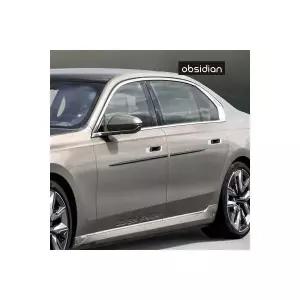BMW 7시리즈 G70 부착형 도어가드 블랙 롱버전 1대분 순정품같은 피팅감 2278983 옵시디언 J