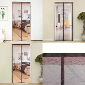 문 모기장 90x210cm 브라운 아파트현관방충망 현관방충문