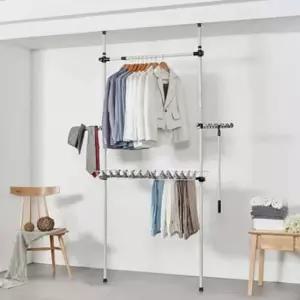 바지걸이 2단 드레스룸행거 의류행거 기둥행거