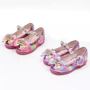 [보리보리/앙쥬]여아구두 키즈 주니어 초등 lt무지개왕관진주LED 아동구두 wd 150-200mm