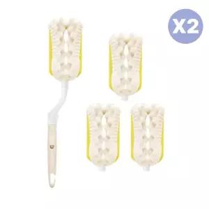 리에또 신생아 리필형 젖병솔 스펀지 세트 오트밀 X2 BNS