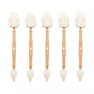 리에또 아기 젖병 젖꼭지 세척솔 폼브러쉬 브라운 5P BNS