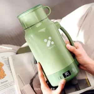 휴대용 커피포트 텀블러 등산 캠핑용 보온컵 보온 충전식 가열식 기본형 여행용 전기주전자