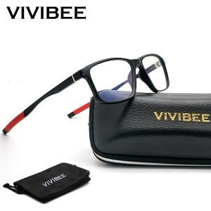 VIVIBEE 스포츠 수용 블루 라이트 차단 게임용 안경 알루미늄 템플 UV400 안티 레이 2026 사무실 사각