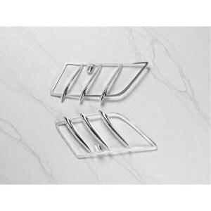 메르세데스 벤츠 W164 ML 클래스용 1쌍 크롬 후드 에어벤트 트리밍