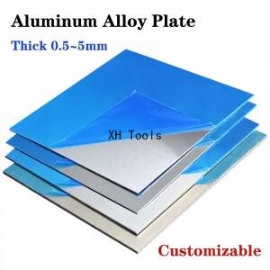 6061 알루미늄 평판 두께 0.5mm 1mm 2mm 3mm 4mm 5mm 합금 시트 CNC 금속판 맞춤 제작 가능