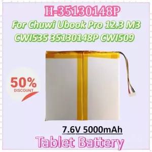 Chuwi Ubook Pro 12.3 M3 CWI535 35130148P CWI509 태블릿 PC 배터리 용 H-31130148P 7.6V 5000mAh 노트북