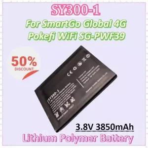 SmartGo 4G Pokefi WiFi SG-PWF39 리튬 폴리머 배터리용 배터리 SY300-1 3.8V 3850mAh