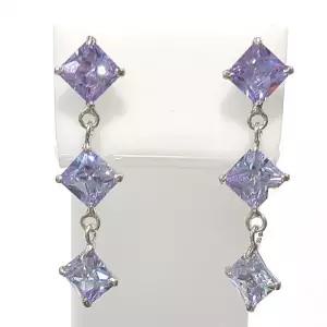 [블루케이] 실버925 자수정 합성석귀걸이 210811-20n