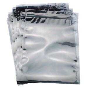 SSD HDD 및 전자 기기 배터리 USB 파우치용 RLECS 25pcs 15x20cm/6x8인치 정전기 방지 차폐 지퍼 잠금 가방