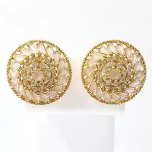 [블루케이] A실버925 장미석 합성석귀걸이211133-04n