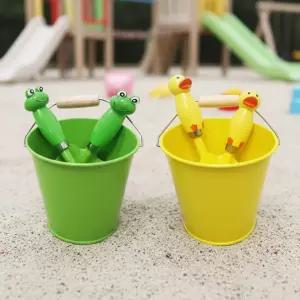 캐릭터 버켓세트 (01 오리) 유아용 모종삽 레이크 양동이 갈퀴 원예용 모래놀이 숲체험