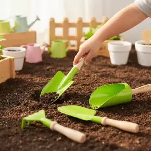 에버어스 원예도구 (핸드가든 3P세트) 모종삽 레이크 갈퀴 스쿠프 텃밭 숲체험 모래놀이