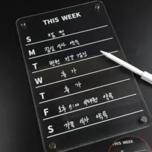 [문구] 스케줄러 일정표 주간 아크릴 자석