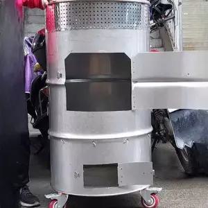 드럼통 소각로 공장용 야영장 드럼통 종이 펜션 캠핑